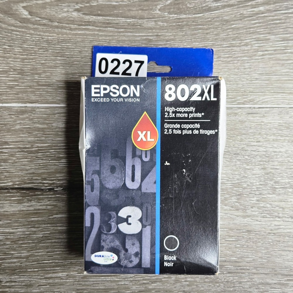 Epson T802XL120-S 802XL Ink Cartridge Black High Yield Tested